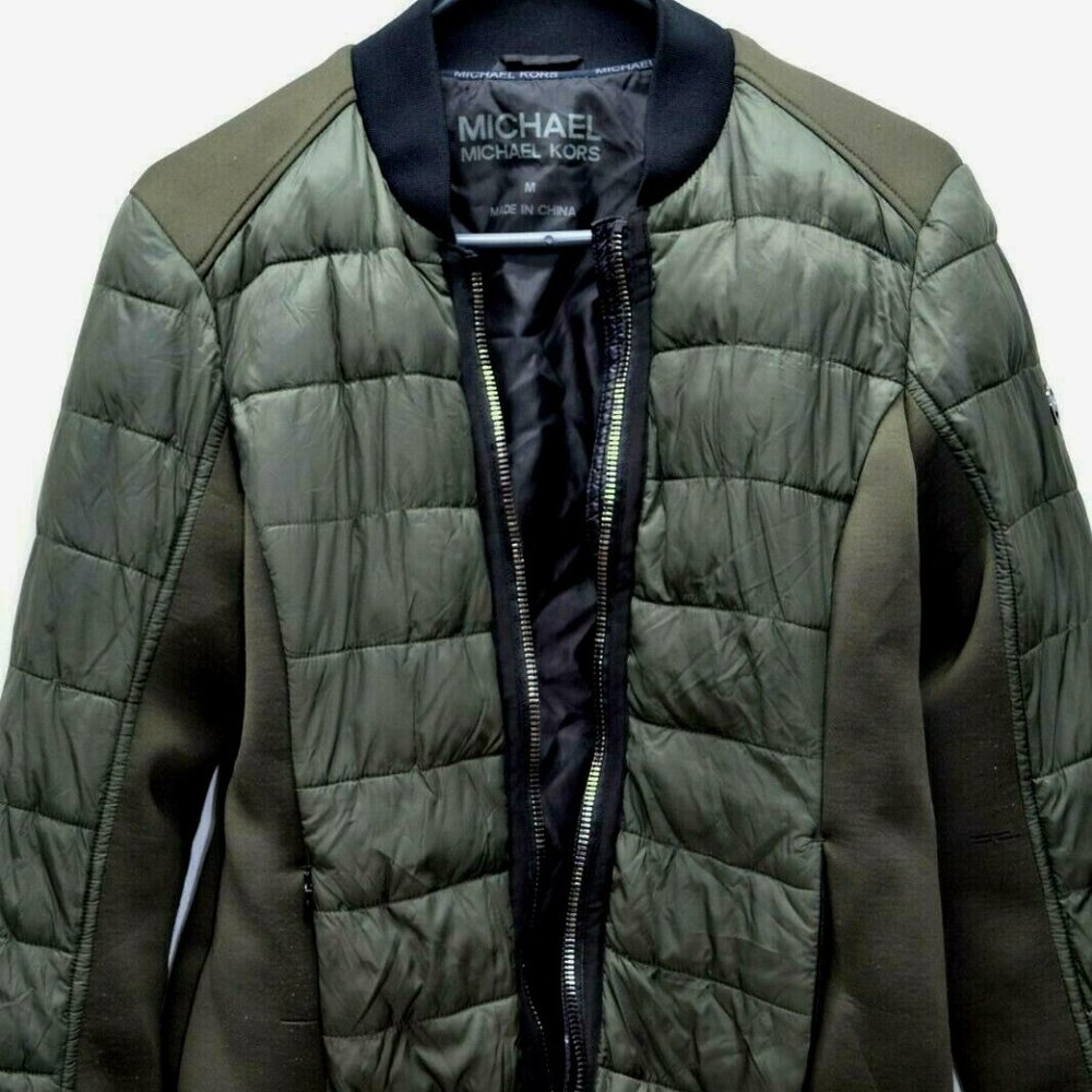 Mens Michael Kors Jacket Size Med Green color